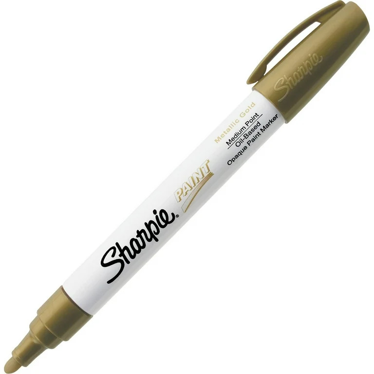 Sharpie® Oil-Based Paint Marker, Medium, Gold | Walmart (US)