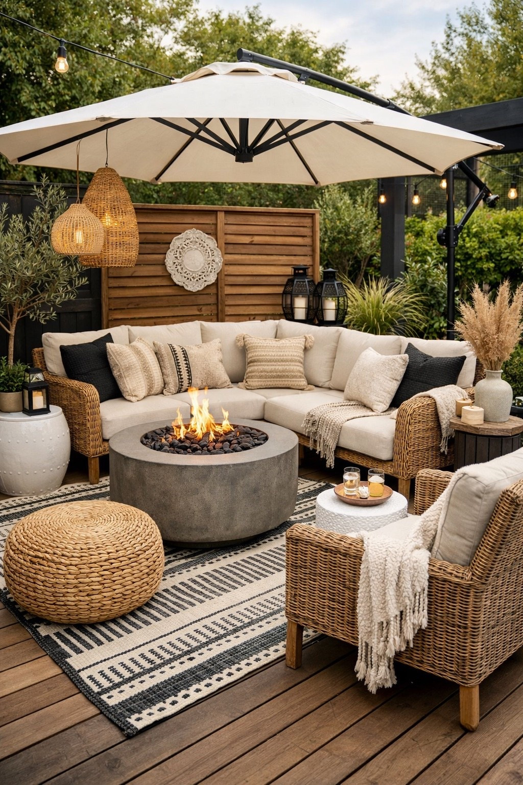 A chic neutral patio setup with cozy seating, layered textures, and modern outdoor decor inspiration.

#patioideas #outdoorliving #outdoorpatio #patiodecor #modernpatio #neutralhome #neutraldecor #backyardinspo #backyarddecor #outdoorfurniture #cozyhome #homedecorideas #interiordesign #exteriordesign #luxuryhome #modernhome #designinspo #patioinspo #wayfairhome #ltkhome #ltkit #shopthelook #homestyle #outdoorinspiration #cozyoutdoorspace #backyardstyle #rattanfurniture #firepitdecor #outdoorstyling #pinteresthome