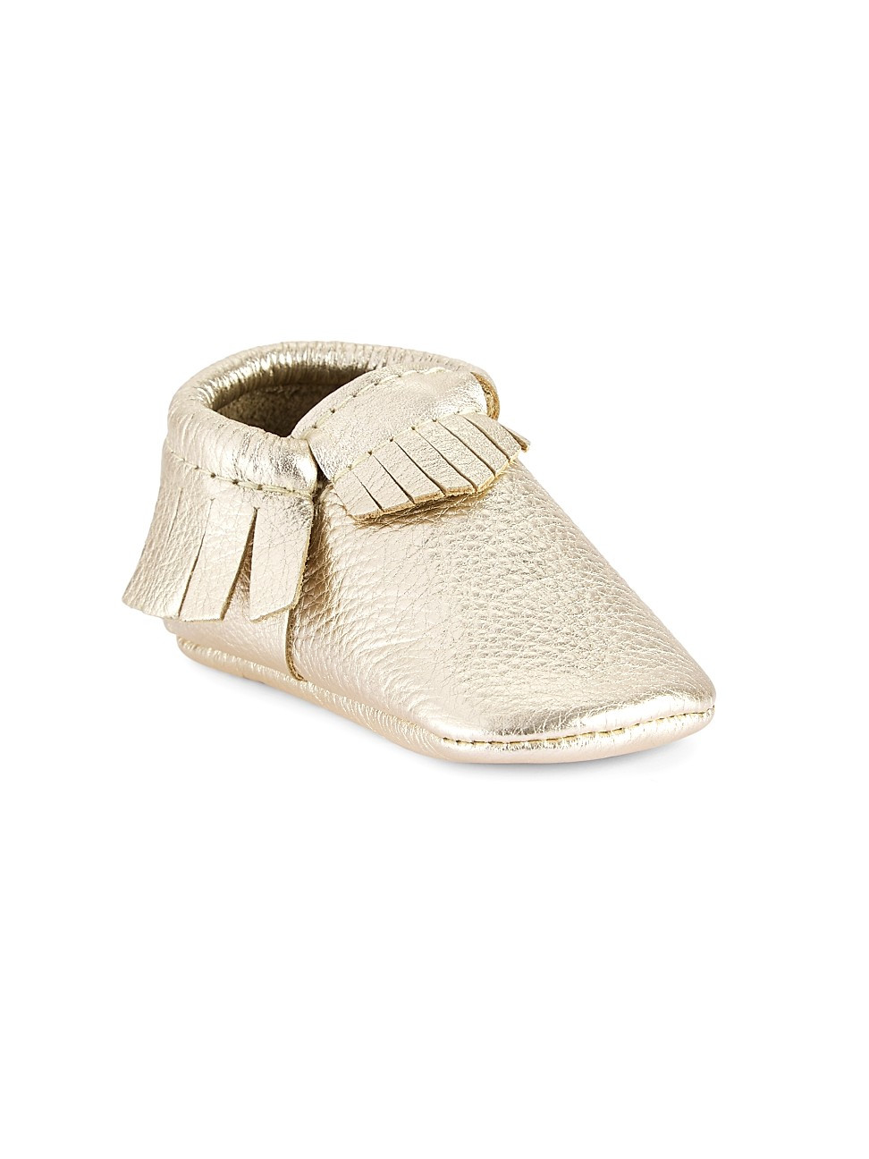 Baby Girl's Platinum Mini Sole Classic Moccasins | Saks Fifth Avenue