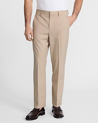 Classic Khaki Stretch Suit Pant | Express