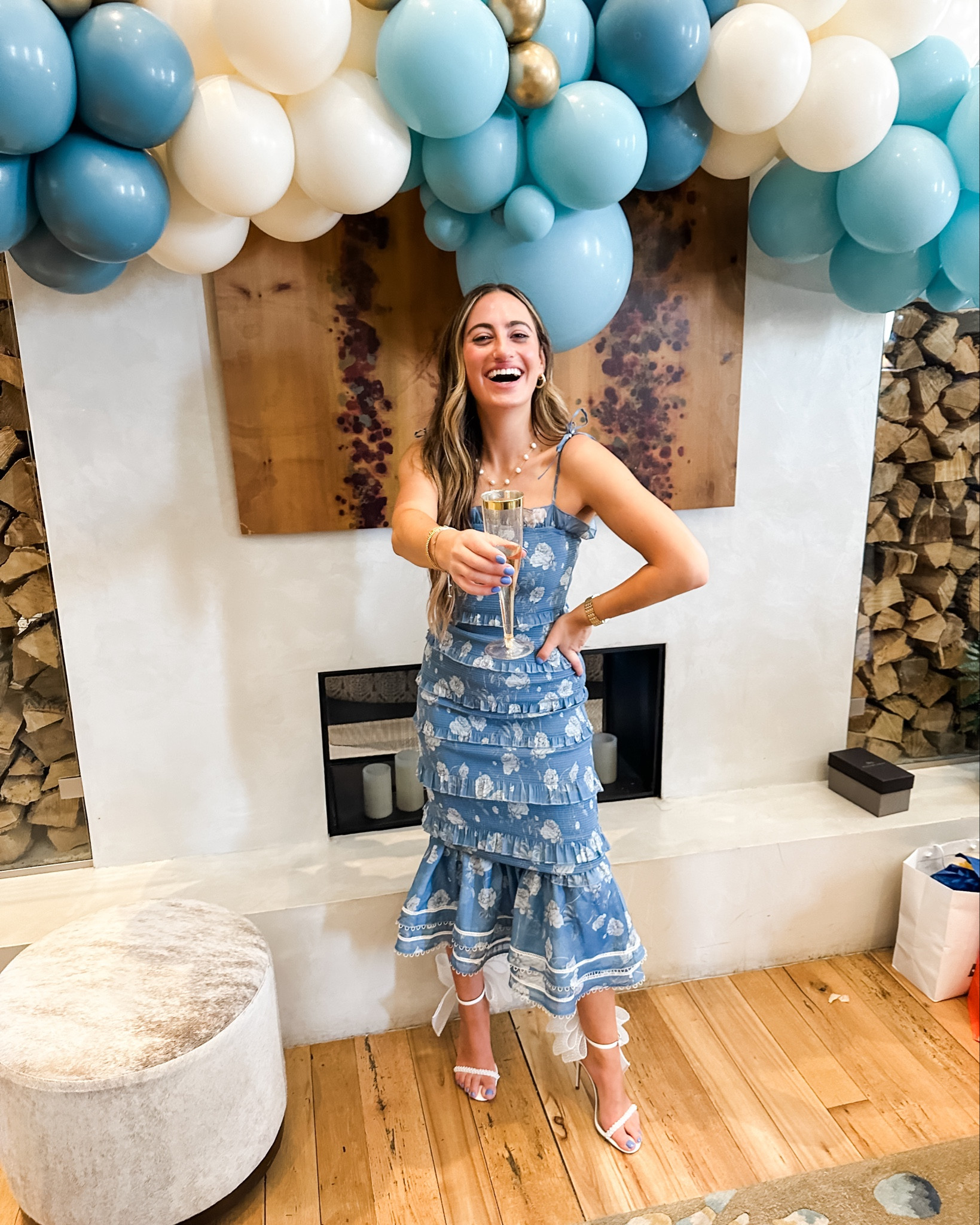 Bridal shower dress of my dreams from Anthropologie. The blue color went perfectly with my SOMETHING BLUE theme! These Steve Madden heels completed the look I was going for and made It more "bridal" with the white bow and pearled strap! Both dress and shoes are TTS! 


#LTKstyletip #LTKshoecrush #LTKwedding