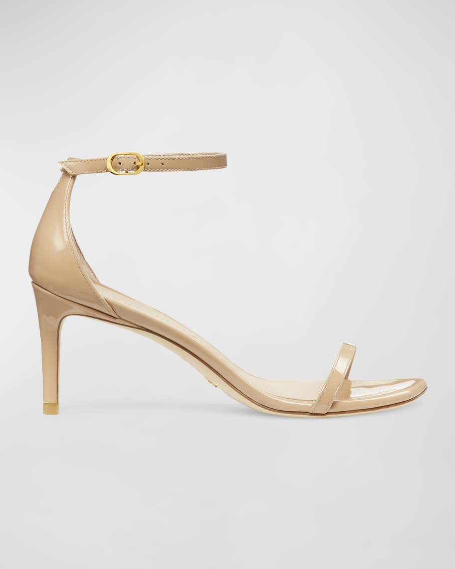 Nudistcurve Patent Ankle-Strap Sandals | Neiman Marcus