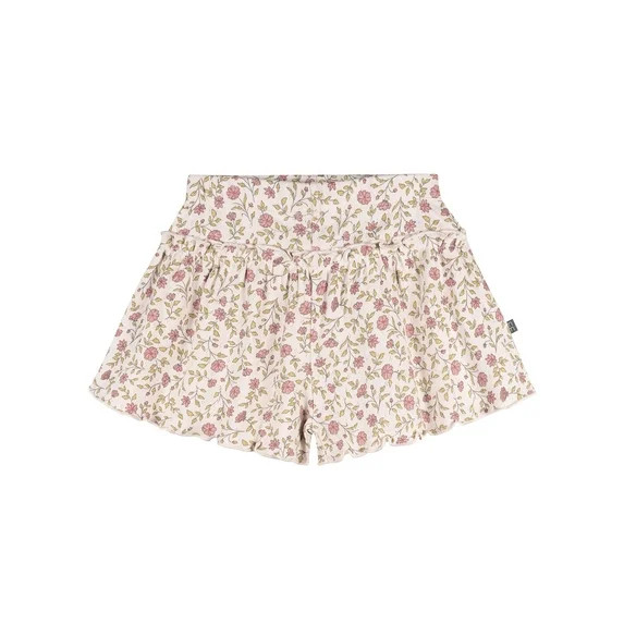 Modern Moments by Gerber Toddler Girl Organic Loose Ruffled Skirted Short, Sizes 12 Months - 5T | Walmart (US)