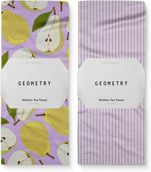 GEOMETRY Spring Kitchen Towels - Quick Dry Microfiber Cloth Spring & Summer Dish Towels for Kitch... | Amazon (US)