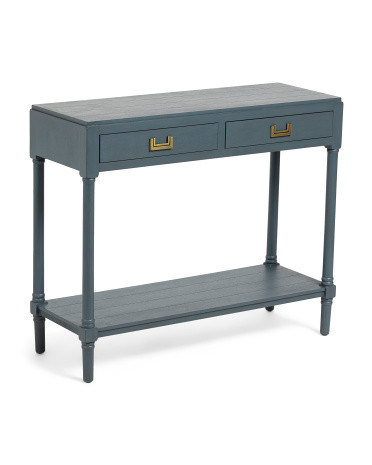 35.5in Samantha Two Drawer Console Table | TJ Maxx