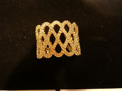 Lilly Pulitzer Gold Tone Cuff Bracelet, Raised Dot Design | eBay US