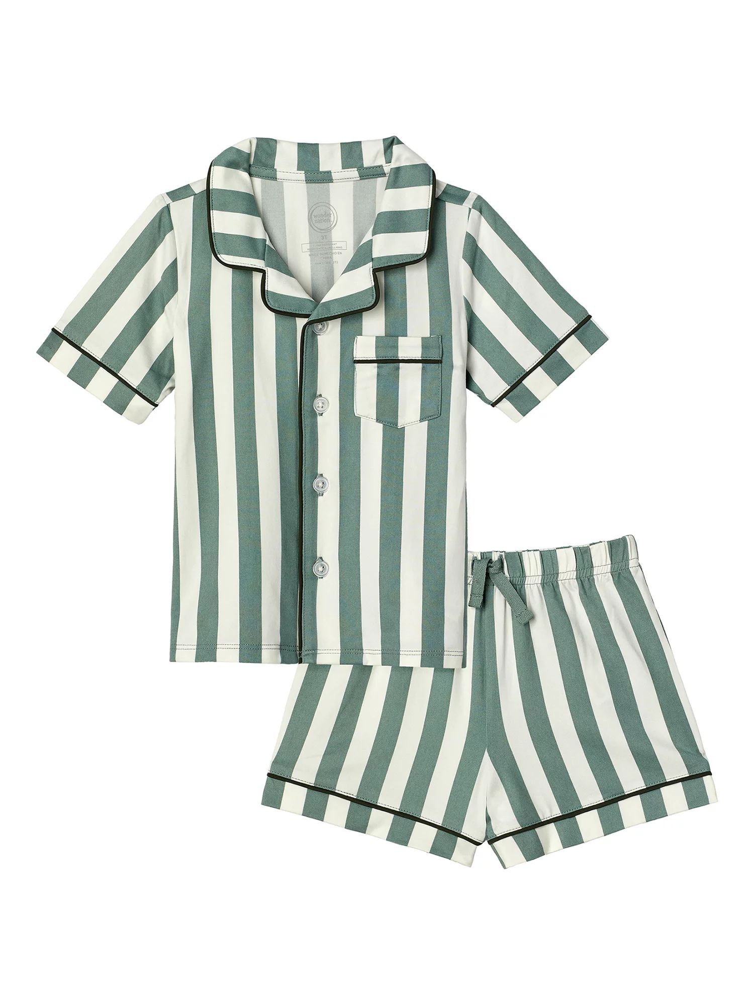 Wonder Nation Toddler Boy Pajama Set, 2-Piece, Sizes 2T-5T | Walmart (US)