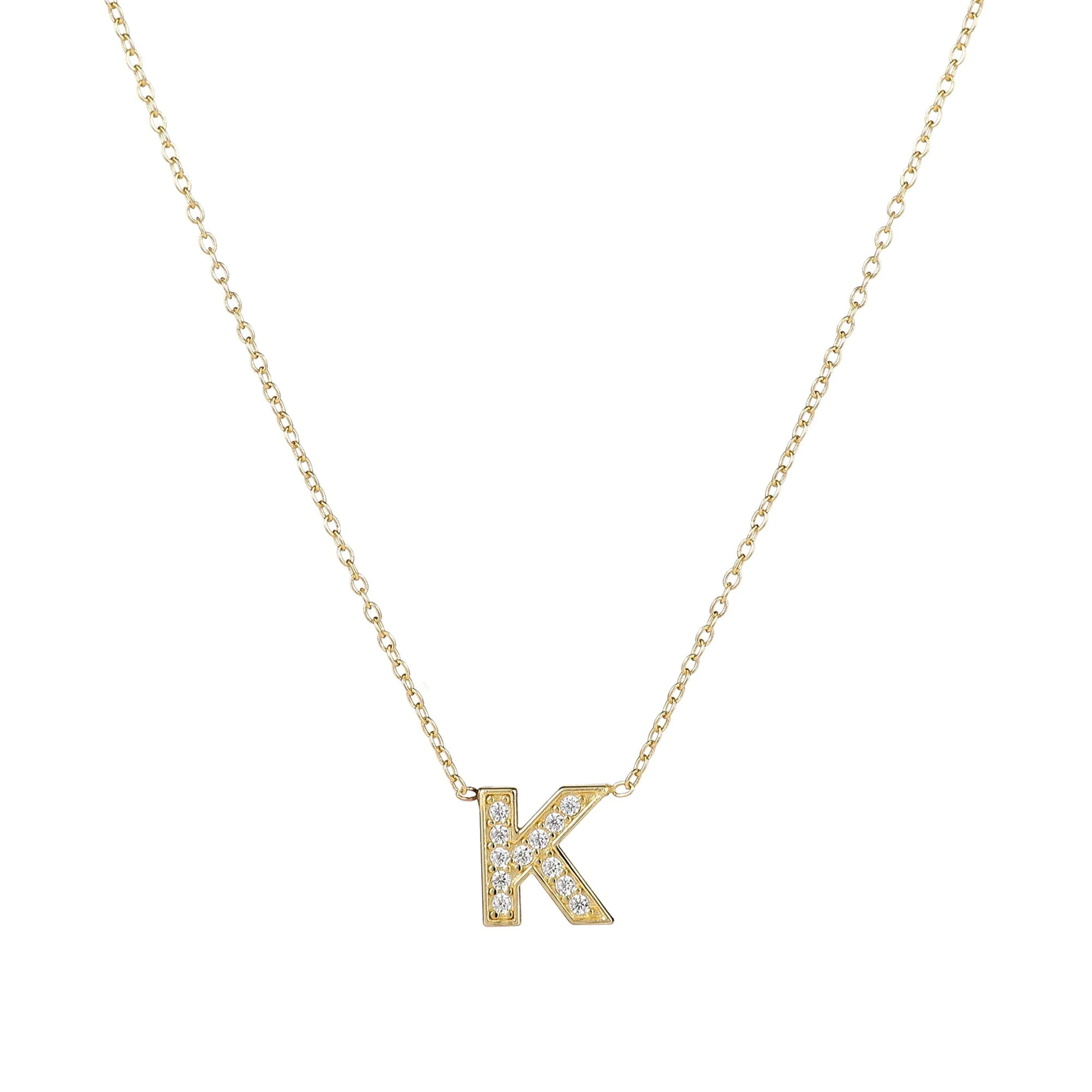 Custom Bold Initial Necklace | The Sis Kiss