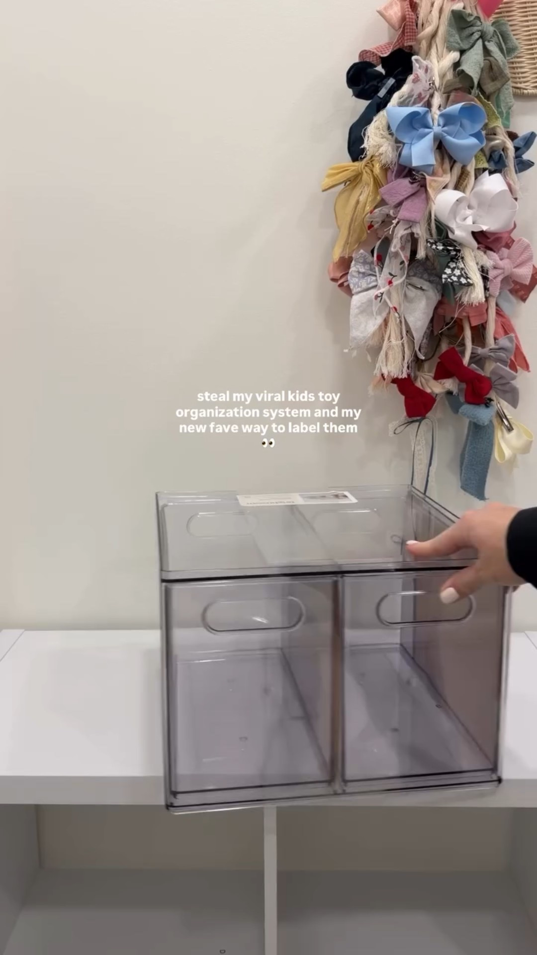 let’s get organized AF mamas ✨👏🏼🧸

tap follow for more functional organization for families and comment a 🩵 for direct links to everything I used! ◡̈ 

so if you have been here you know I have shared my pocket amazon labels constantly, well last time I shared organization for toys I got a lot of hate for children who can’t read yet, so I decided to reorganize my 4.5 year olds toys to maximize her ability to pick up! 🧼

LABEL HOW TO:

i took a photo of each toy I wanted organized and used the prompt “create an icon illustration of this photo to use for a child’s toy bin label”. the photos were then created. you can’t do anything copyright hence the “Minnie inspired” bow. I then saved the photos and put them all together in a word document. I edited the wrap to “move to front” and spaced them on the page. I then added a black border to each image. printed, laminated and cut and that’s it! took my about 20 min!

these bins are my go to storage organization, one of my best sellers always ✨