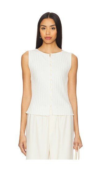 Free People Tilly Vest in Ivory. - size XL | Revolve Clothing (Global)