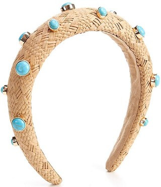 Anna & Avax Brooke Webb of KBStyled Hailey Woven Headband with Turquoise Stones | Dillard's