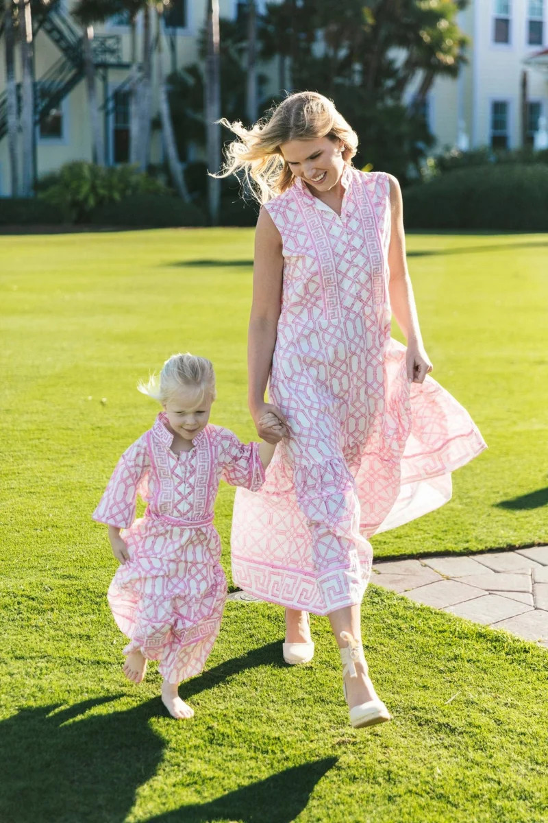 Little Girl\u2019s Flounce\u2122 | Hibiscus Bamboo \u00a9 2023 | SUE SARTOR