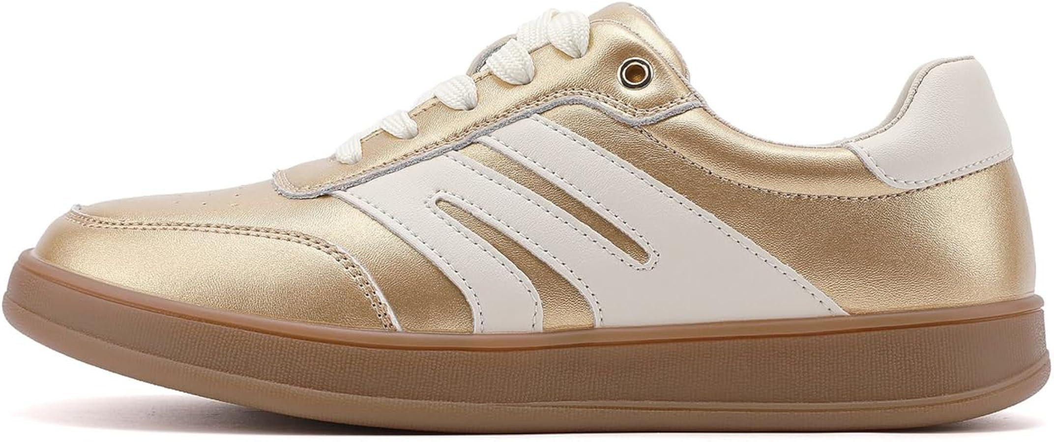 Women's Retro Tennis Sneakers, Genuine Leather Casual Court Shoes | Amazon (US)
