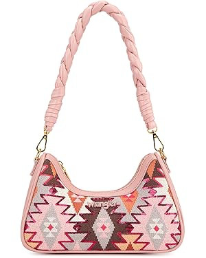 Wrangler Purse for Women Small Western Shoulder Bag Aztec Handbag with Sequin Detail Sparkly Unde... | Amazon (US)