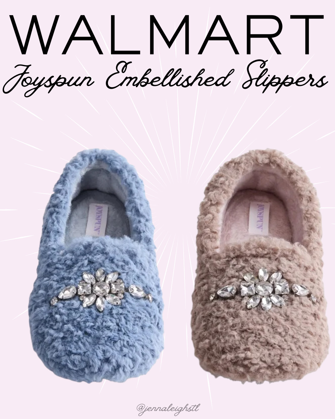 These Joyspun embellished slippers from Walmart look SO luxurious! ✨ They are so cute and have that fancy, elevated look while still being cozy enough for everyday lounging. Such a good Walmart find! 

 #LTKmorningroutine #LTKselfcare #LTKMidsize