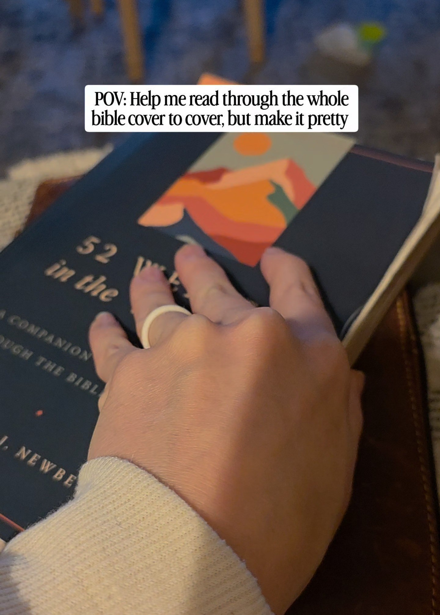 If you have the desire to read through the entire bible, this book is so helpful. It breaks it up into easy chunks to read every day and provides a small area for journaling. It is also so pretty, which helps my brain!  

 #LTKOver40