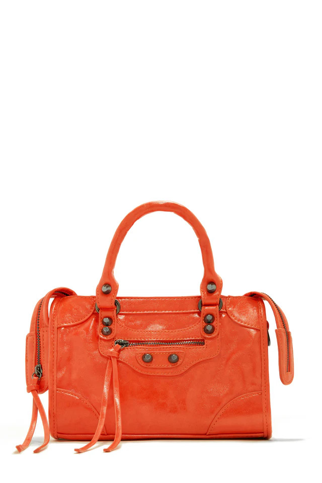 Miss Lola | Orange Crossbody Shoulder Bag | MISS LOLA