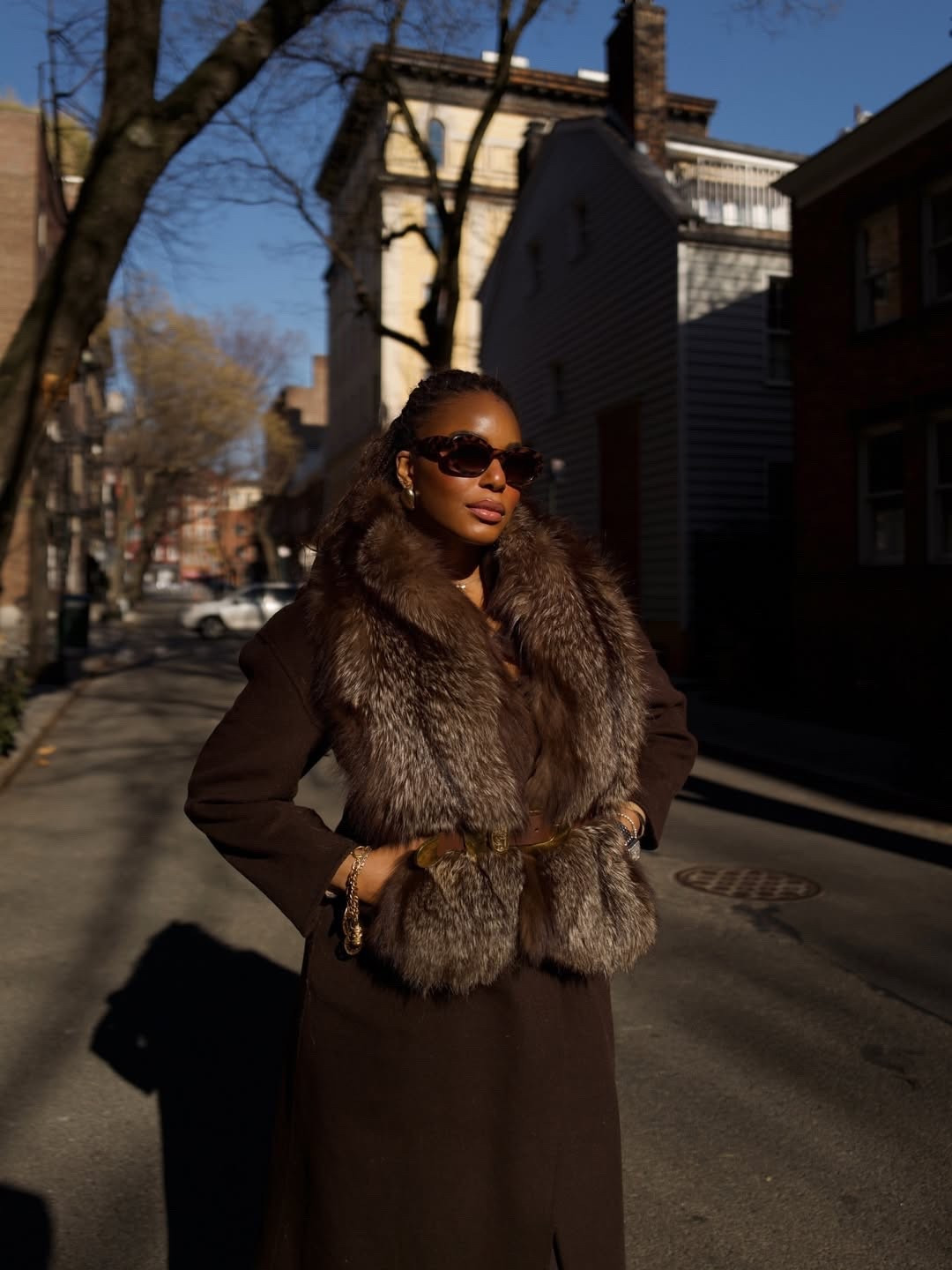 Early spring outfit! Wearing the cutest transition outfit. Styled a vintage fur vest, belt, brown trousers, brown wool coat, and brown cowboy boots. Love a monochrome outfit! … For more links tospring outfits 2026, easter dress women, easter outfits women, date night outfits, vacation outfits beach, spring dresses, easter basket ideas, work outfits, country concert outfits, follow me on LTK! ✨

#LTKgrwm #LTKspringtrends #LTKspring