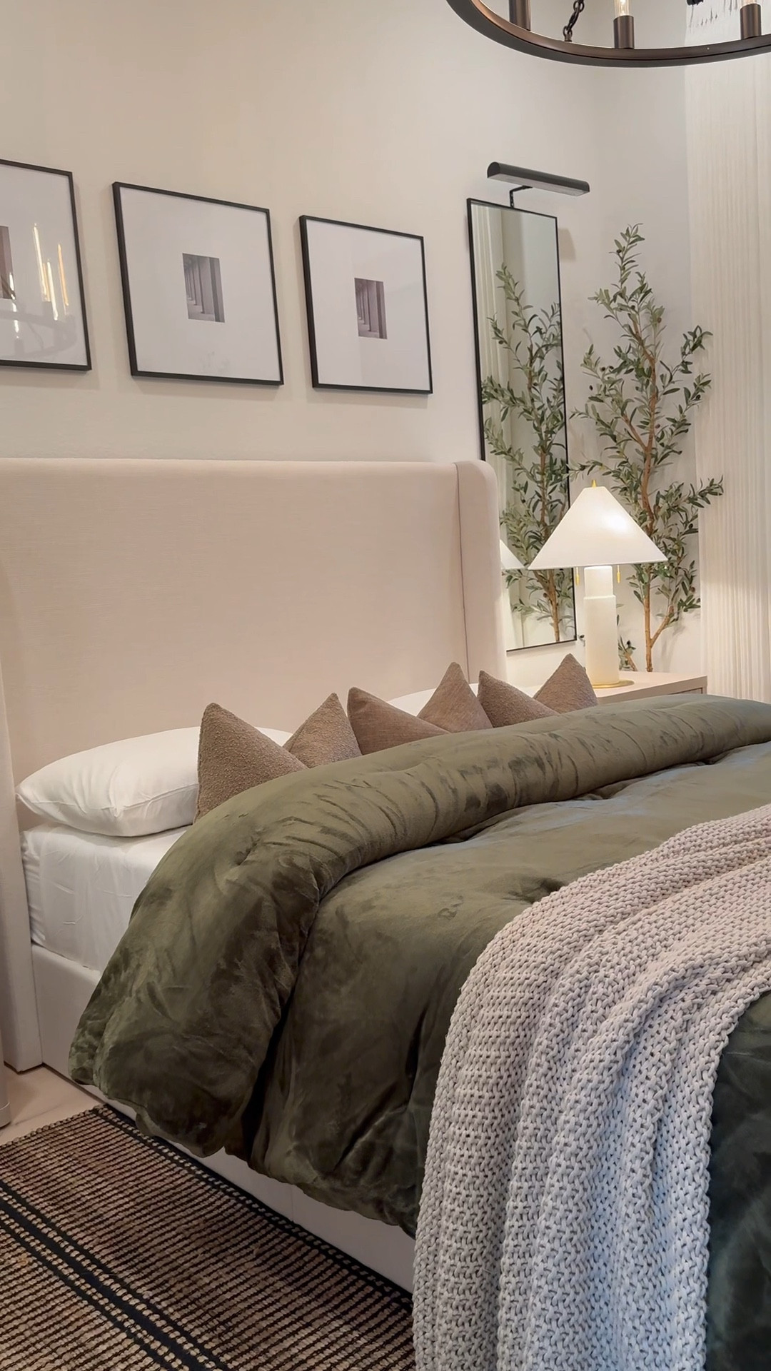 ✨ Here’s another curation of our guest room, with all the details you’ve been asking for!

The rug is an 8x10, and the bed is a queen—this time I went with queen-sized bedding since the frame sits lower than our previous canopy. I kept the mattress at a max of 12 inches to preserve the headboard’s proportions without it feeling overtaken.

The chandelier comes with bulbs, but I swapped them for T300 long lights to give a more elevated look. The frames are spaced 4.5 inches apart for balance.

✨ Want these pieces? I’ve linked the exact items for easy shopping!

#LTKSaleAlert #LTKHome #LTKStyleTip