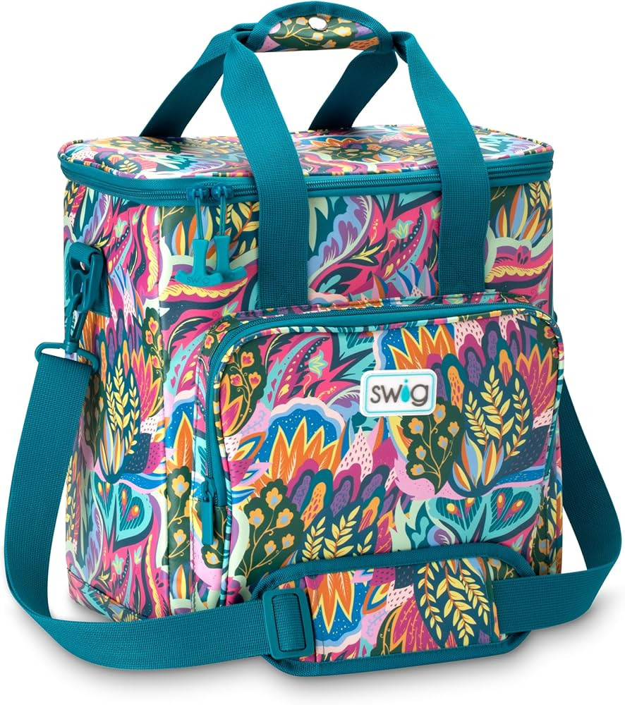 Swig Life Triple Insulated Cooler Bag with Zipper, Large Travel Cooler Bag Holds 16-24 Cans, or 6... | Amazon (US)