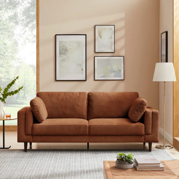 Kraz MINIMORE Modern Style 85'' Square Arm Sofa | Wayfair North America