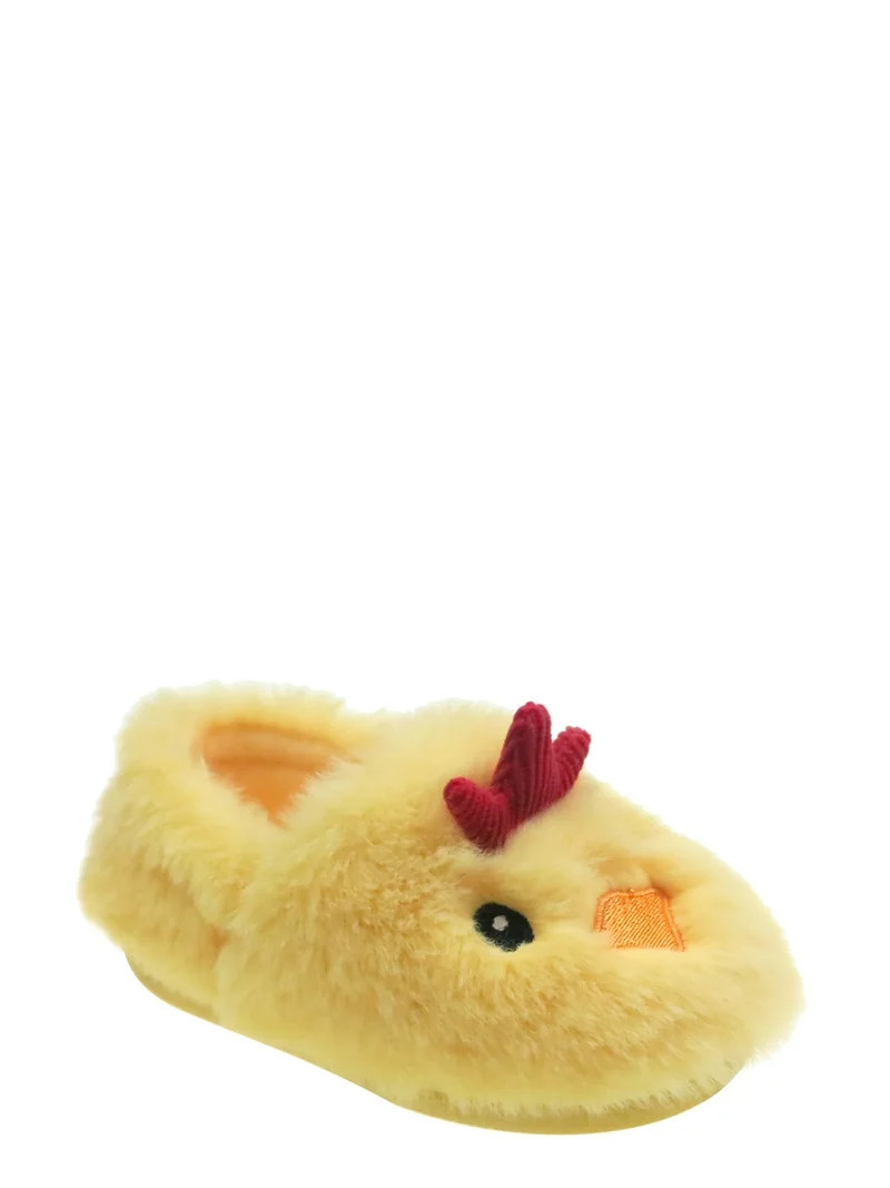 Wonder Nation Baby Girls Farm Animal Slippers | Walmart (US)