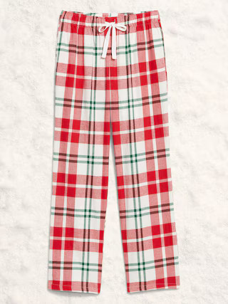 Mid-Rise Plaid Flannel Pajama Pants for Women | Old Navy (US)