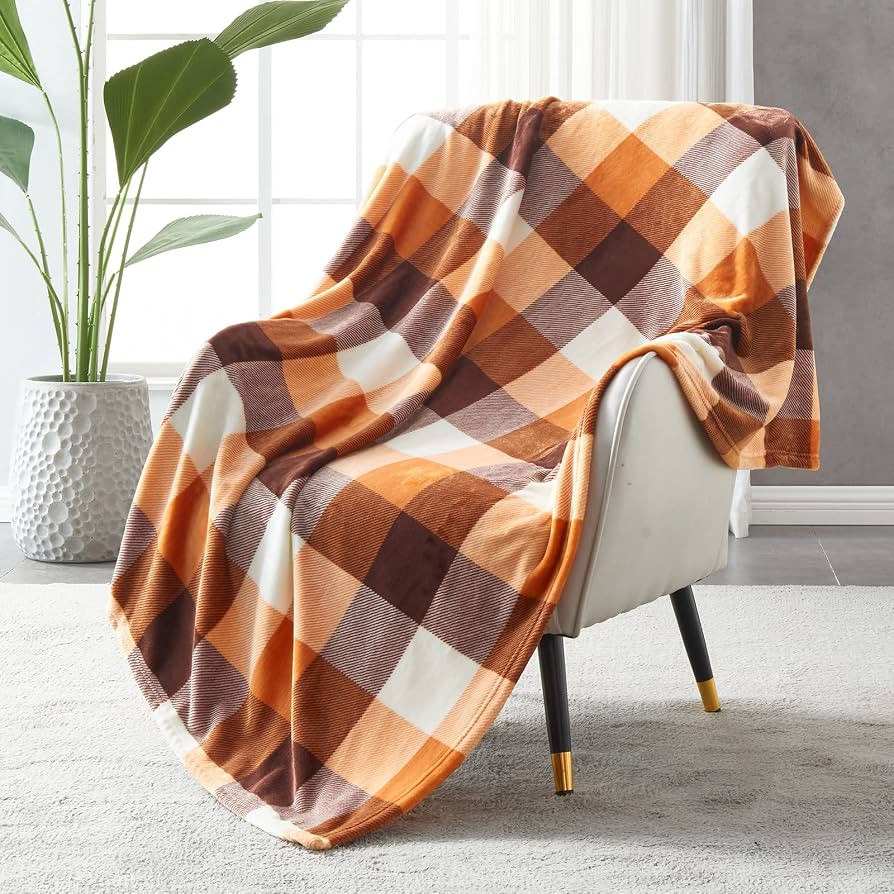 SOCHOW Buffalo Plaid Flannel Fleece Throw Blanket 50 x 60 Inches, Soft Lightweight Cozy All Seaso... | Amazon (US)