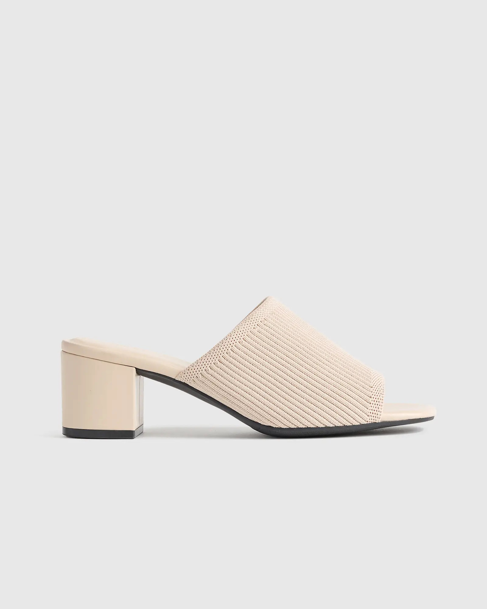 Italian Leather Knitted Heel Mule | Quince