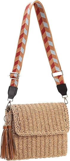 YXILEE Straw Bag Straw Purses for Women Summer Clutch Crossbody Shoulder Bags for Women | Amazon (US)