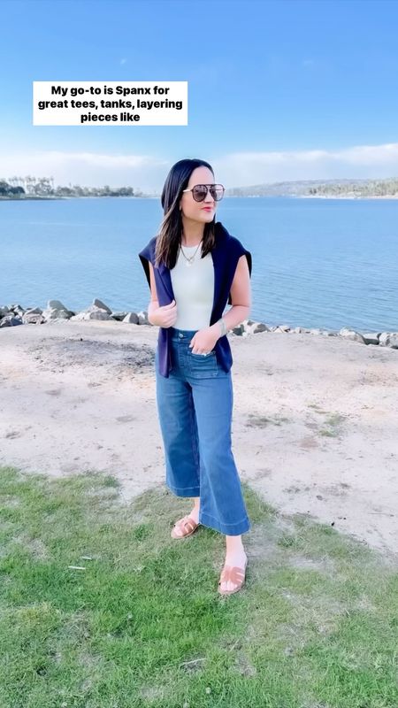 My favorite Spring essentials  from Spanx - the best travel outfits- comfortable but stylish spring looks great for travel and mix and matching - use code bestyledcoxspanx for 10% off plus free shipping! 

#LTKSeasonal #LTKsalealert #LTKover40