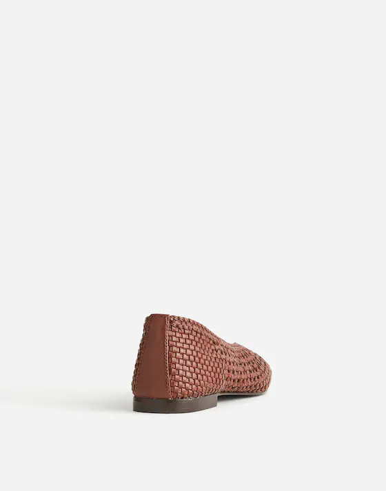 The Mylie Ballet Flat in Handwoven Leather | Madewell
