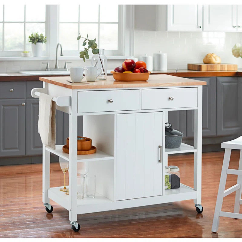 18.9'' Wide Rolling Kitchen Island | Wayfair North America