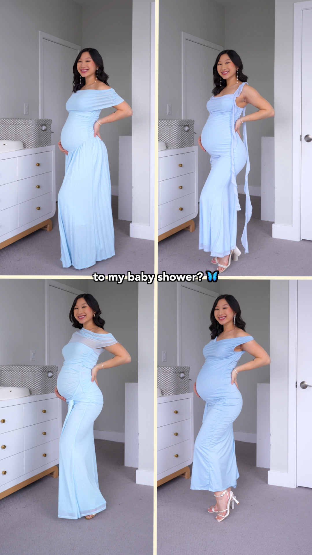 Pre-pregnancy size was XS for reference!
Ribbed White Off Shoulder Sweater: size S
Dress 1: size XS
Dress 2: size S/4
Dress 3: size 4
Dress 4: size S/4
Ivory Heels: true to size

Outfit idea, baby shower dress, bump style, pregnant fashion, maternity fashion, style tips, how to style, first time mom

#LTKootd #LTKWedding #LTKBump