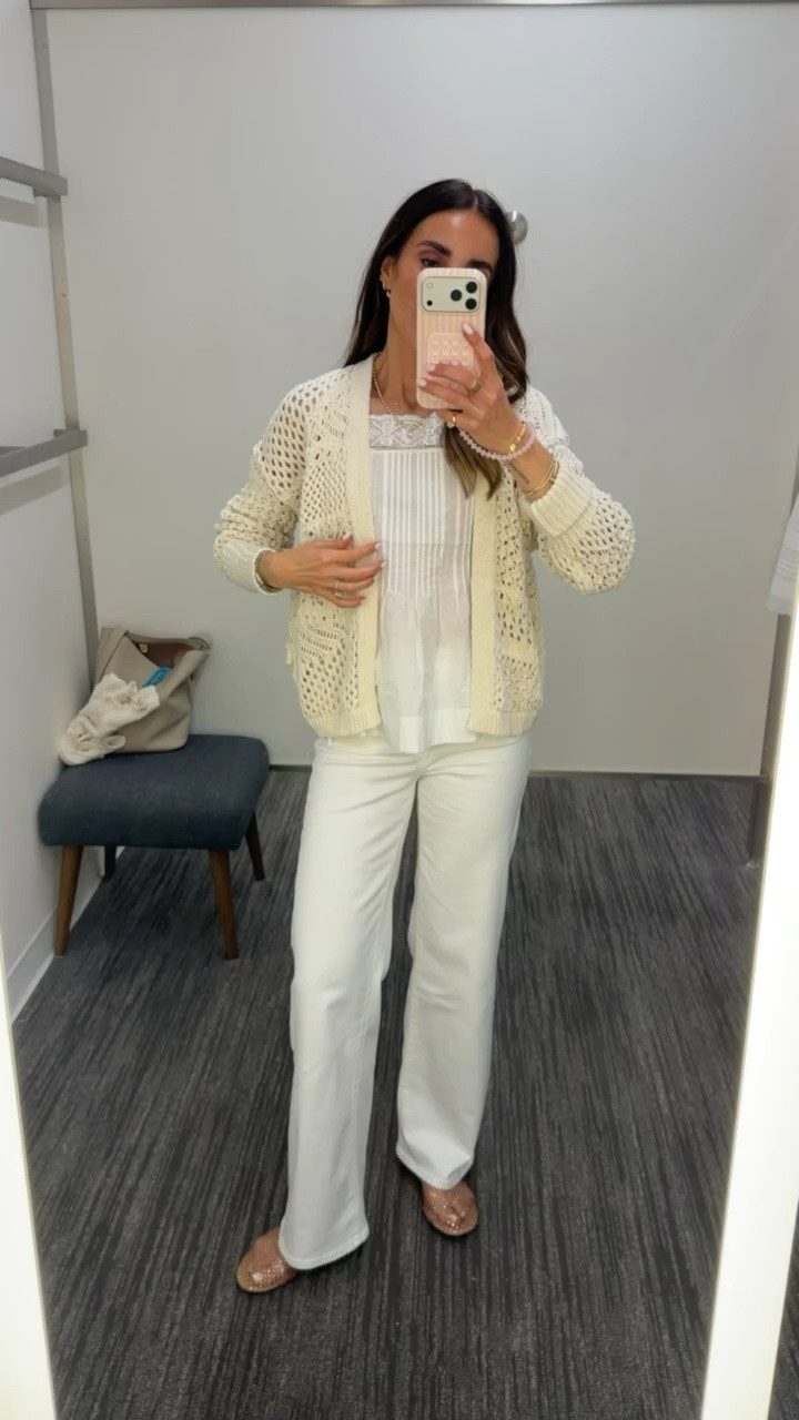 Crochet cardigan for summer layering.

summer outfit, cozy chic, white jeans outfit, casual layers, cardigan outfit, neutral style, everyday fashion, brunch style, feminine casual

#LTKootd #LTKOver40