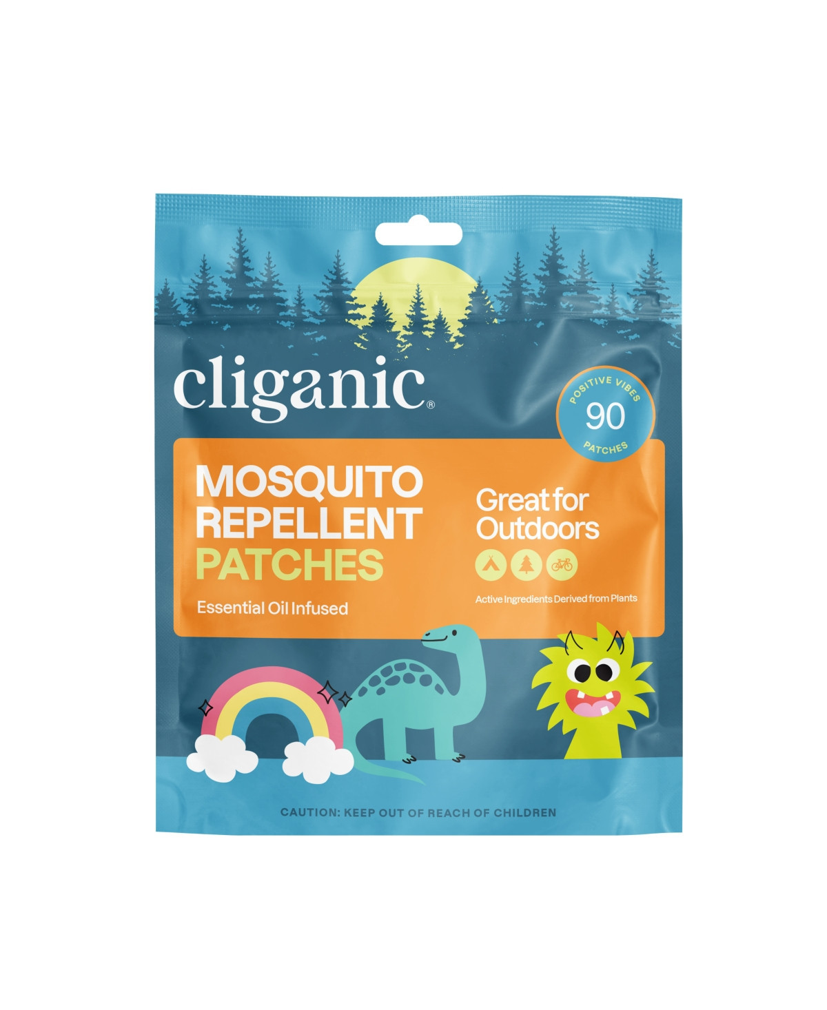 Cliganic Mosquito Repellent Patches - Positive Vibes - 90 Count - Assorted Pre-pack (See Table 9 | Macy's