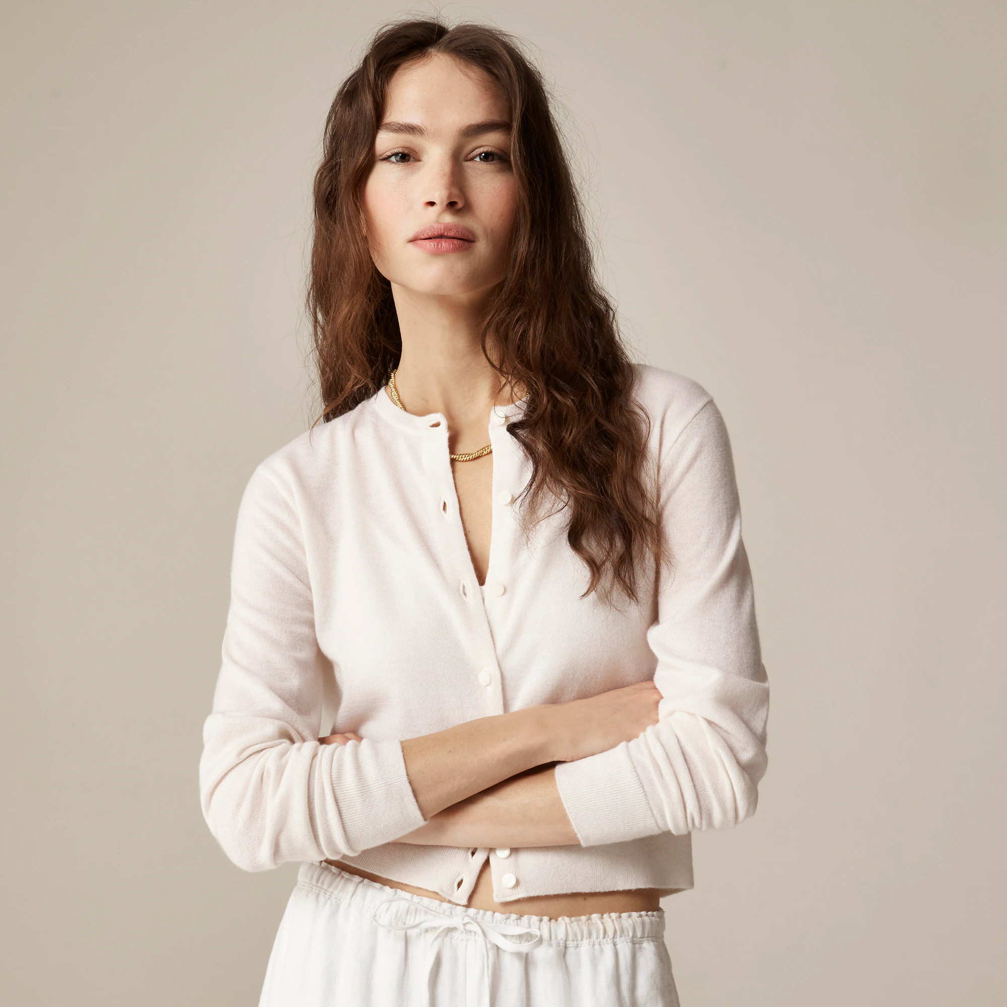 Featherweight cashmere cardigan | J. Crew US