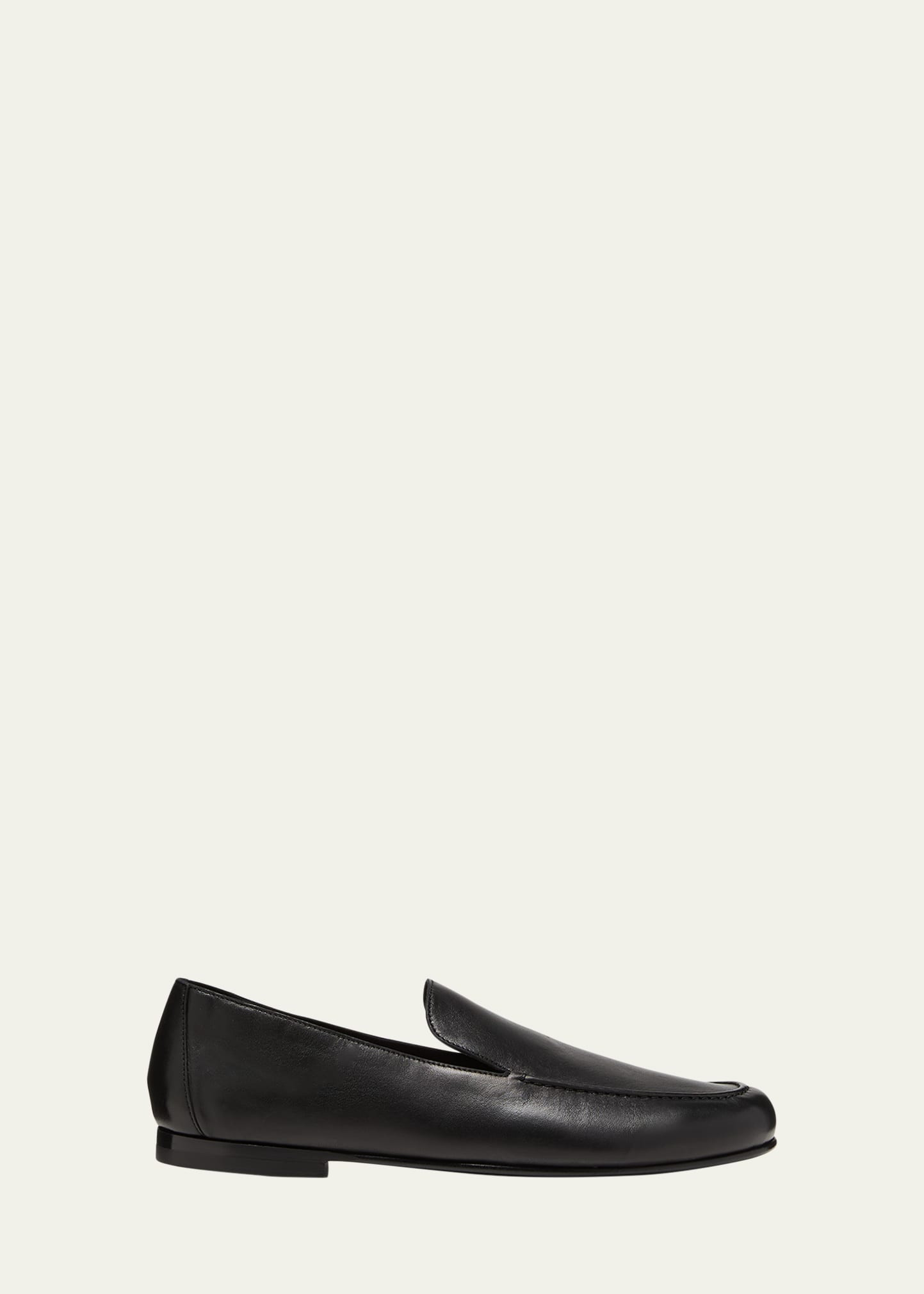 THE ROW Colette Leather Slip-On Loafers | Bergdorf Goodman
