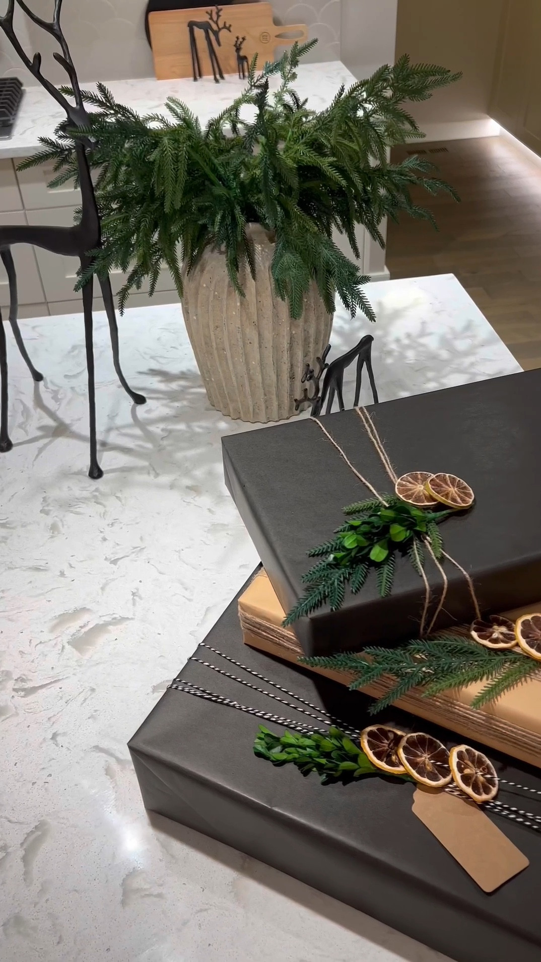 😩
Finally a way to wrap presents without wrapping paper curling back up and tape rolling all over this place! 😆🎉 …plus with the wrapping paper cutter, you can now cut straight lines with a simple glide … no need for scissors which means no more wrist and hand fatigue! 🥳

The wrapping paper clamps can be used on your table or countertop…you can attach your tape to both sides… so no more precut tape strips! 🎉

#LTKHome #LTKHoliday #LTKVideo