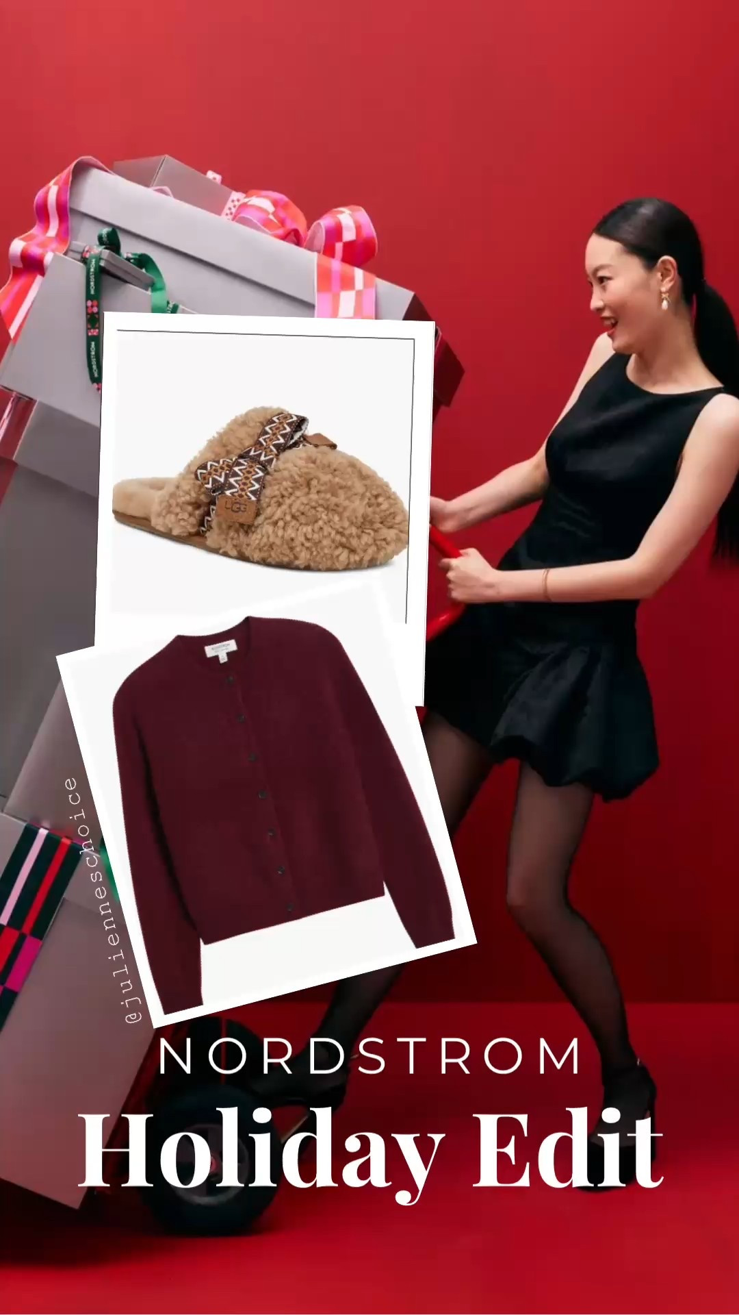 Nordstrom Holiday Edit 🎁✨
Two quick looks to inspire your winter gifting — cozy textures + seasonal colors. ✨julienneschoice

#Nordstrom #HolidayShopping #GiftGuide #WinterStyle #CozySeason #ReelsStyle #HolidayEdit
#LTKCyberWeek 

#LTKGiftGuide #LTKHoliday