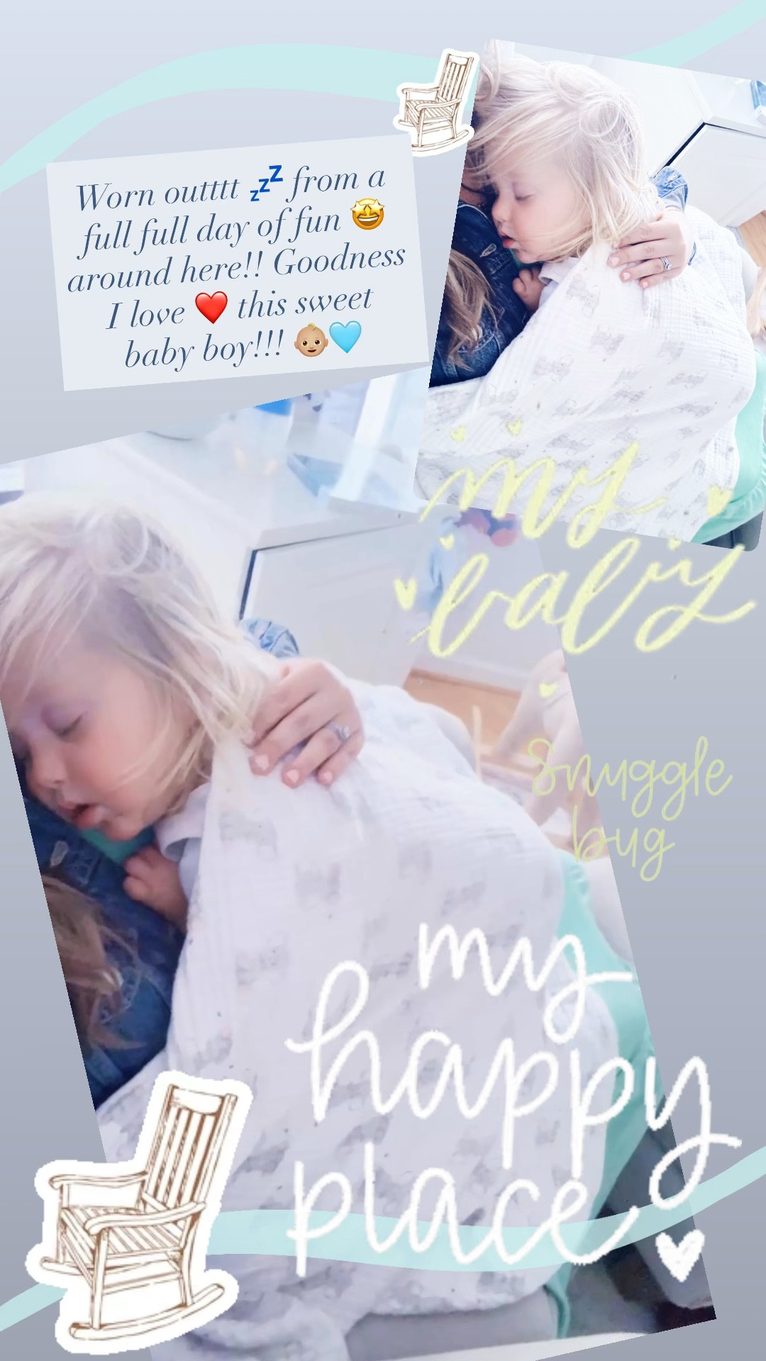 Worn outttt 💤 from a full full day of fun 🤩 around here!! Goodness I love ❤️ this sweet baby boy!!! 👶🏼🩵