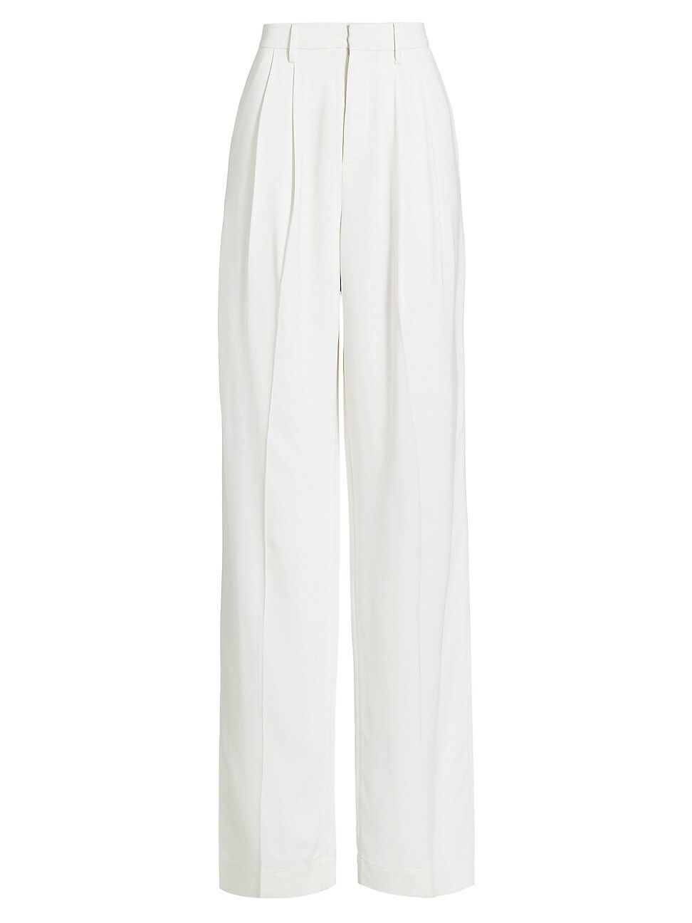 Women's High-Waisted Trousers - Ivory - Size 4 | Saks Fifth Avenue