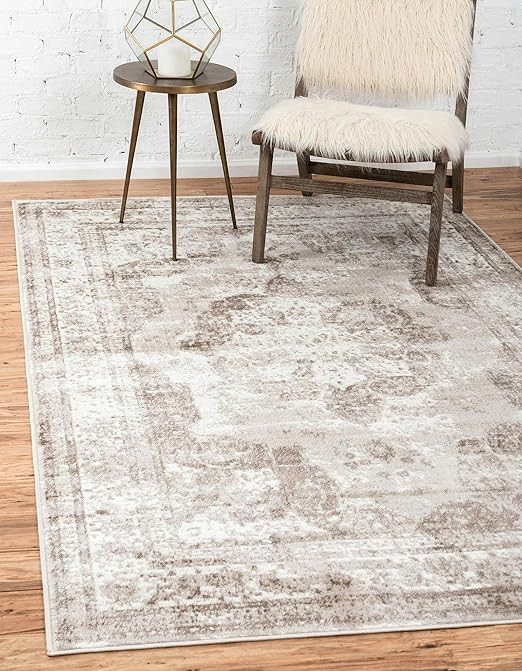Unique Loom Sofia Traditional Area Rug, 9' 0 x 12' 0, Beige | Amazon (US)
