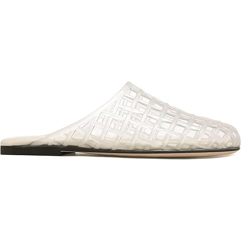 Clear Jelly Shoes for Women Slip on Jelly Mesh Slides Comfortable Closed Toe Flats Sandals Summer... | Amazon (US)