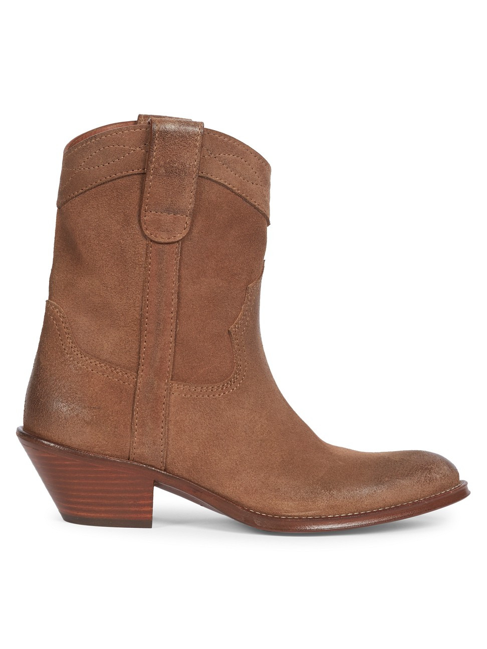 Saint Laurent Eastwood Leather Western Boots | Saks Fifth Avenue