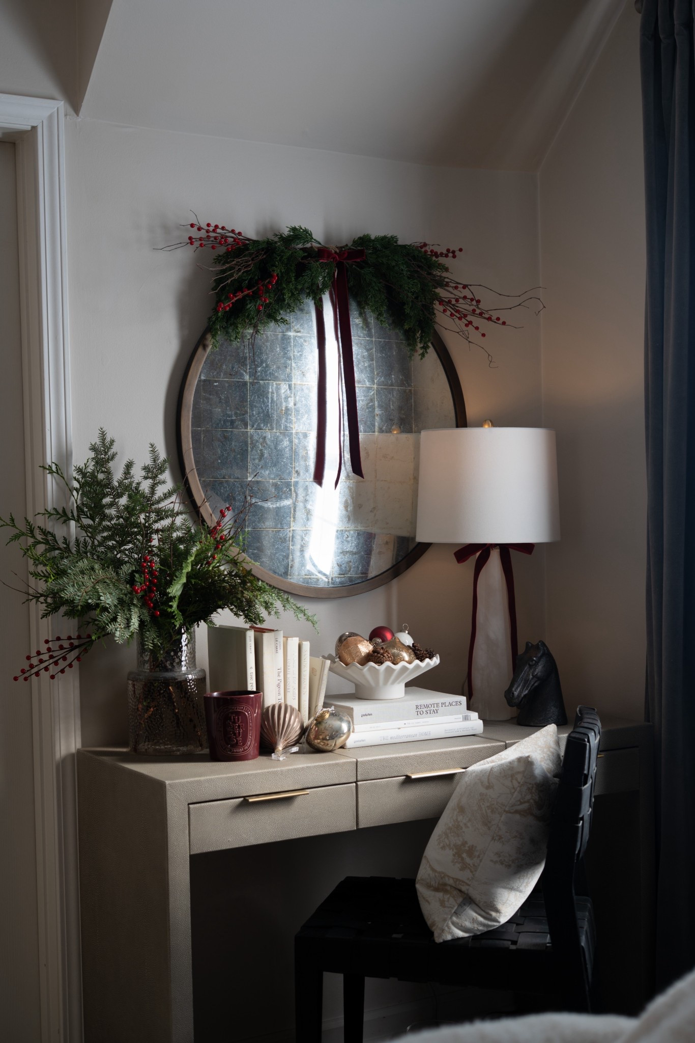 We created the sweetest Christmas bedroom for our daughter this year, and I’m obsessed with how it turned out. She loves horses and wanted something classic and timeless, so we blended equestrian details with Christmas touches — and the result is this beautiful, cozy, completely calming holiday retreat. It’s Christmas… with a perfectly polished twist. 

 #LTKHome #LTKHoliday #LTKSeasonal