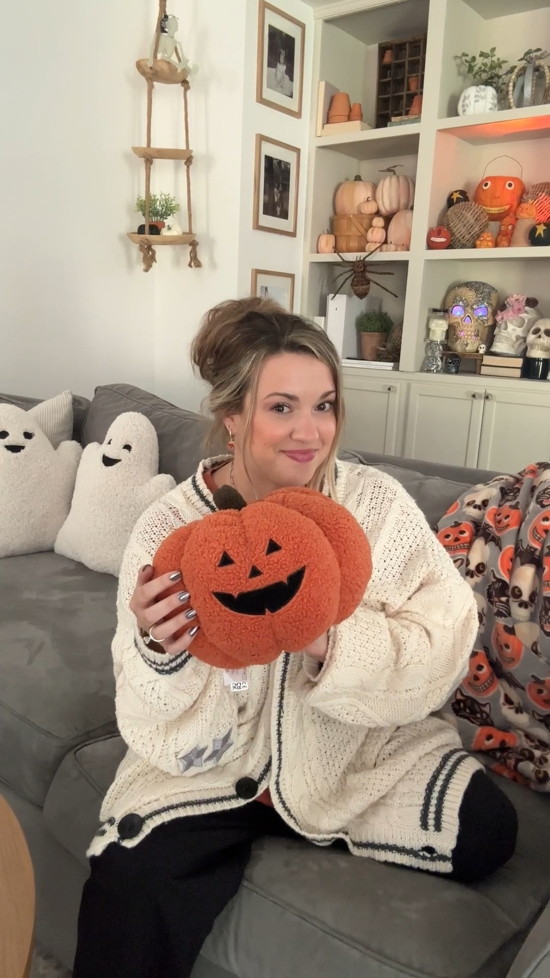 Snuggle buddy heat and hug pumpkin. Stuffed animal heating pad. Warmies. Microwaveable stuffed animal. Heating pad. 

#LTKHome #LTKSeasonal