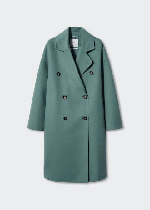 Handmade oversized wool coat -  Women | Mango USA | MANGO (US)