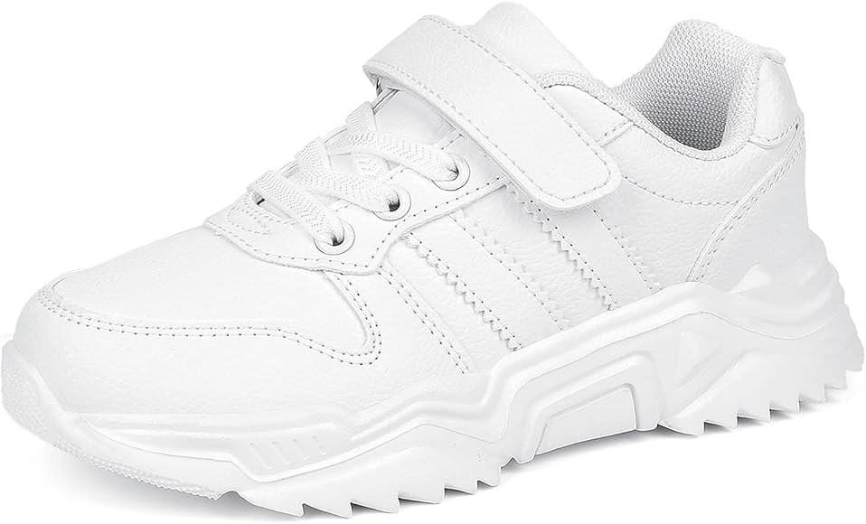 DVTENI Unisex-Child White Boys Girls Shoes Antiskid Tennis Sneakers Outdoor Casual Kids Shoes Run... | Amazon (US)