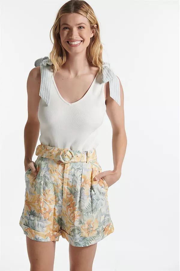 Maeve Bow-Tie Tank By Maeve in Assorted Size XL | Anthropologie (US)